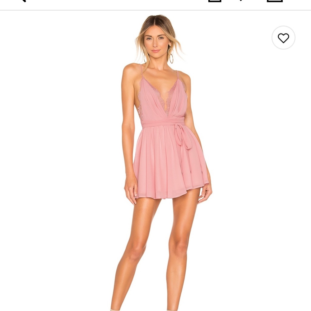 Revolve Michael Costello Justin Mini Dress in Blush